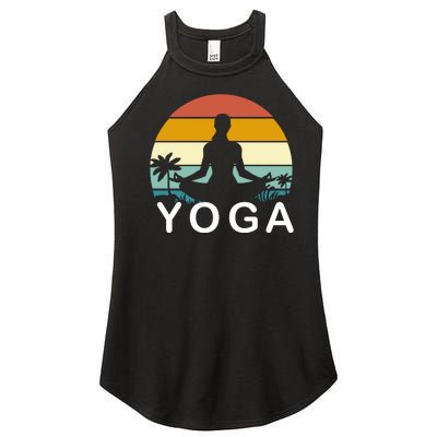 Yoga In Paradise Sunset Retro Vibes Women’s Perfect Tri Rocker Tank