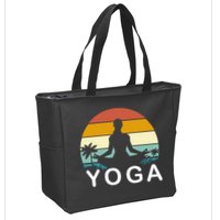 Yoga In Paradise Sunset Retro Vibes Zip Tote Bag