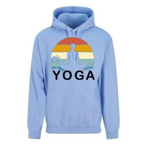 Yoga In Paradise Sunset Retro Vibes Unisex Surf Hoodie