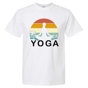 Yoga In Paradise Sunset Retro Vibes Garment-Dyed Heavyweight T-Shirt