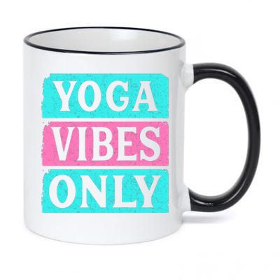 Yoga Vibes Only 11oz Black Color Changing Mug