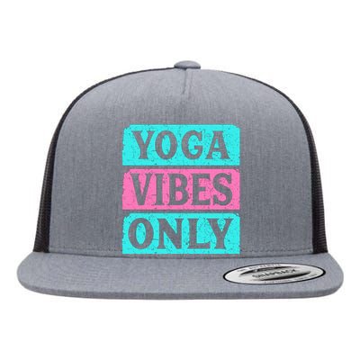 Yoga Vibes Only Flat Bill Trucker Hat