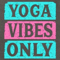Yoga Vibes Only Cotton Canvas Backpack
