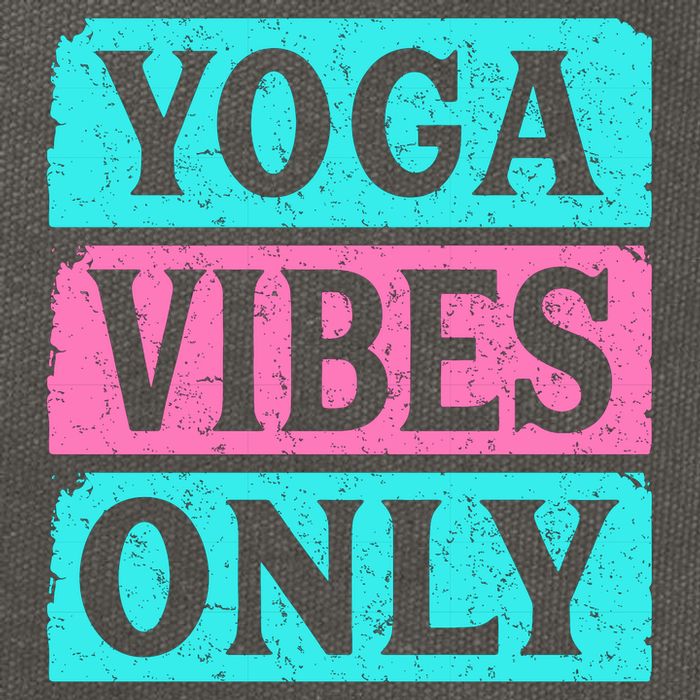 Yoga Vibes Only Cotton Canvas Backpack