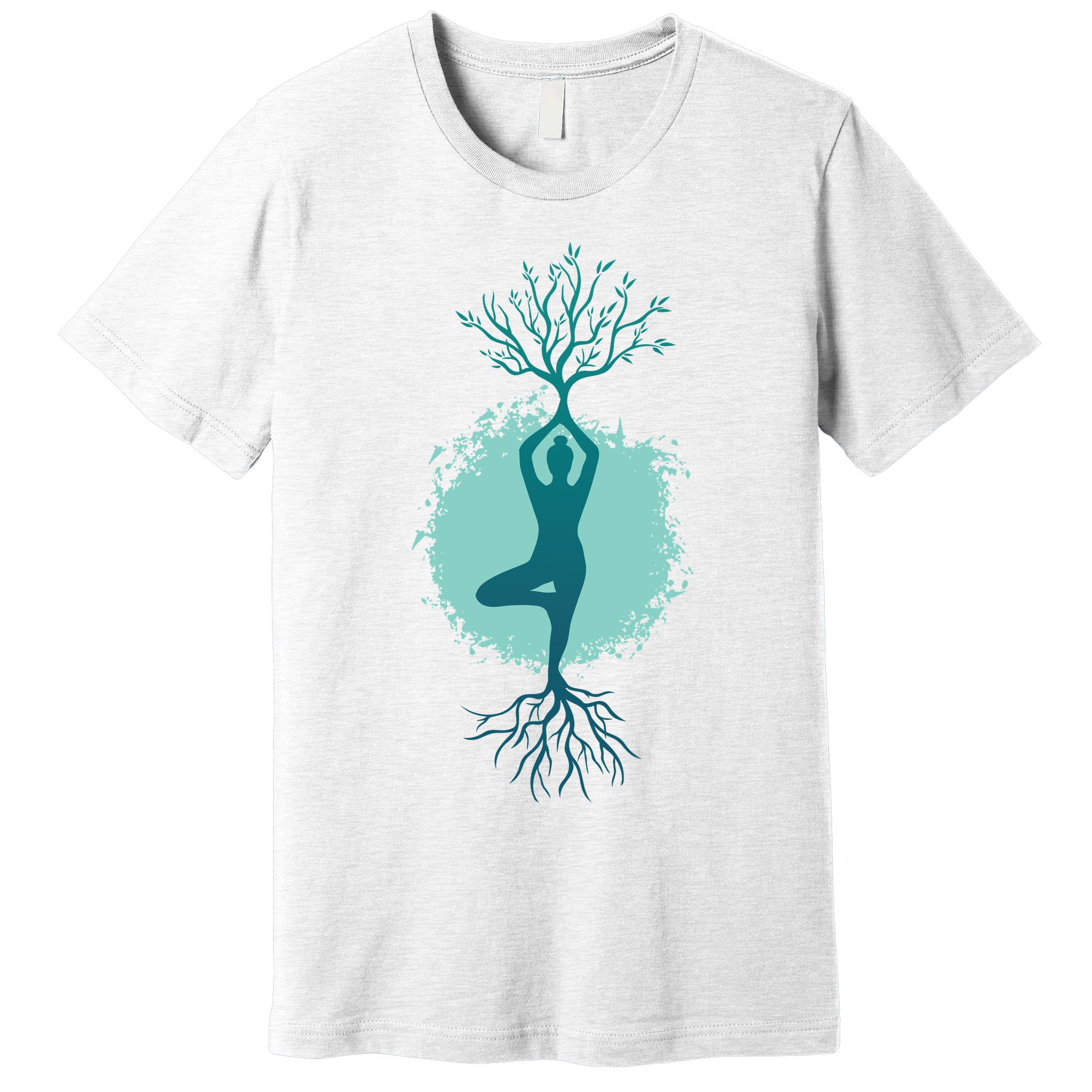 Yoga Woman Tree Premium T-Shirt