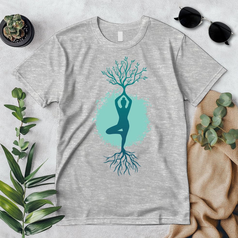 Yoga Woman Tree Premium T-Shirt