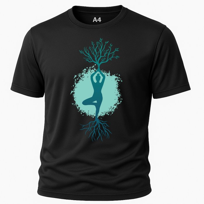 Yoga Woman Tree Performance Shirt