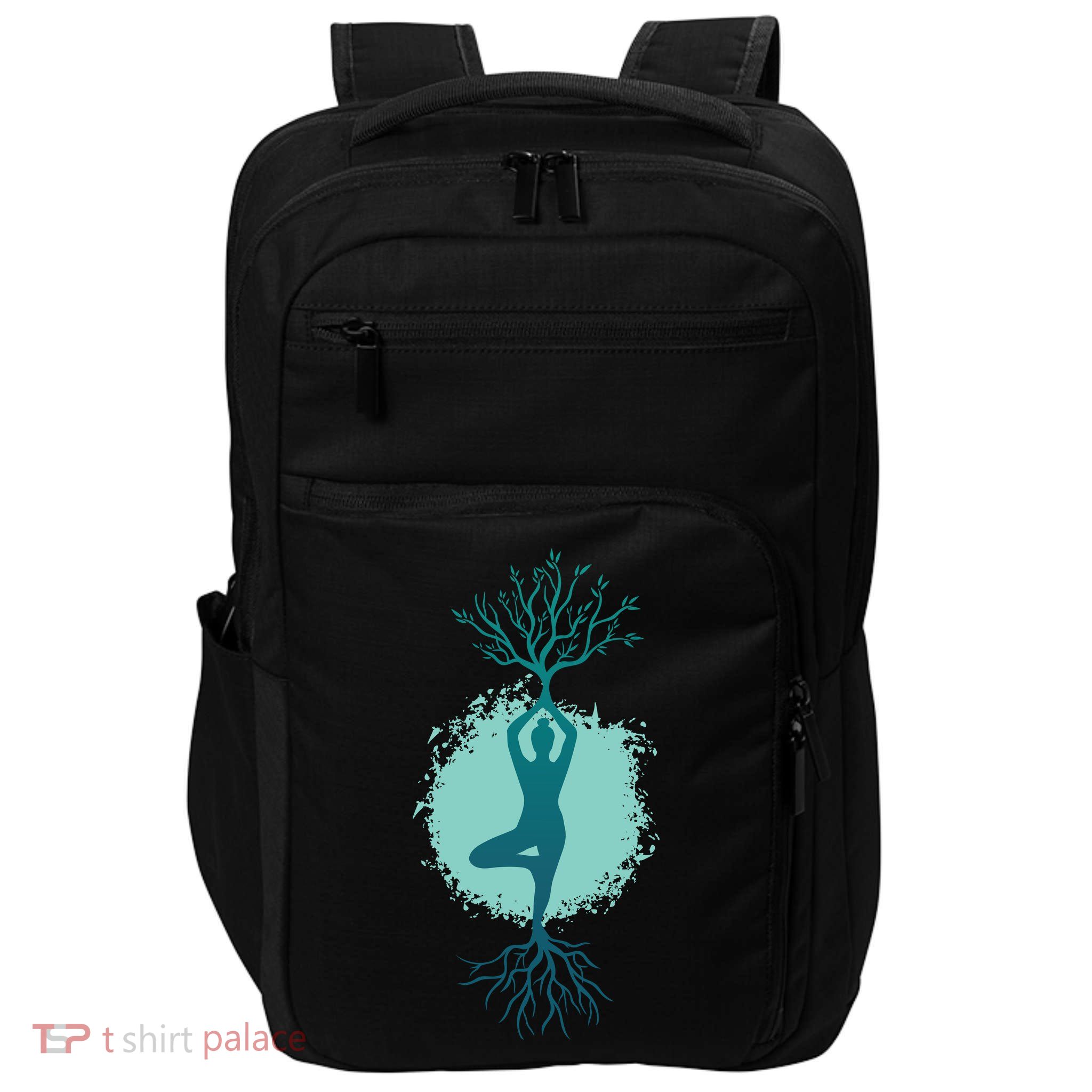 Yoga Woman Tree Impact Tech Backpack