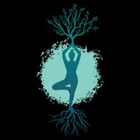 Yoga Woman Tree Flatbill Hat