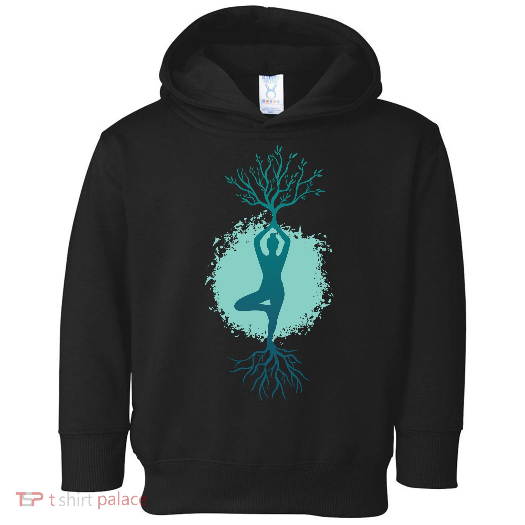 Yoga Woman Tree Toddler Hoodie
