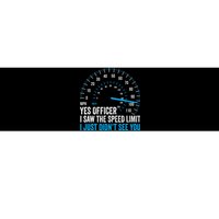 Yes Officer I Saw The Speed Limit Car Racing Sayings Bumper Sticker