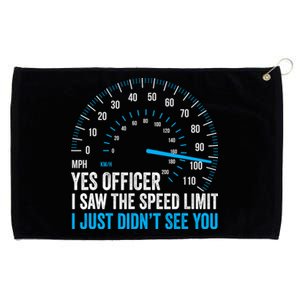 Yes Officer I Saw The Speed Limit Car Racing Sayings Grommeted Golf Towel