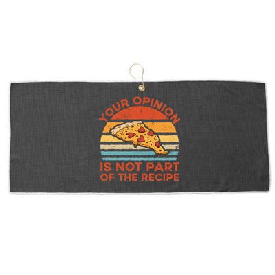 Your Opinion Is Not Part Of The Recipe Funny Gift Large Microfiber Waffle Golf Towel