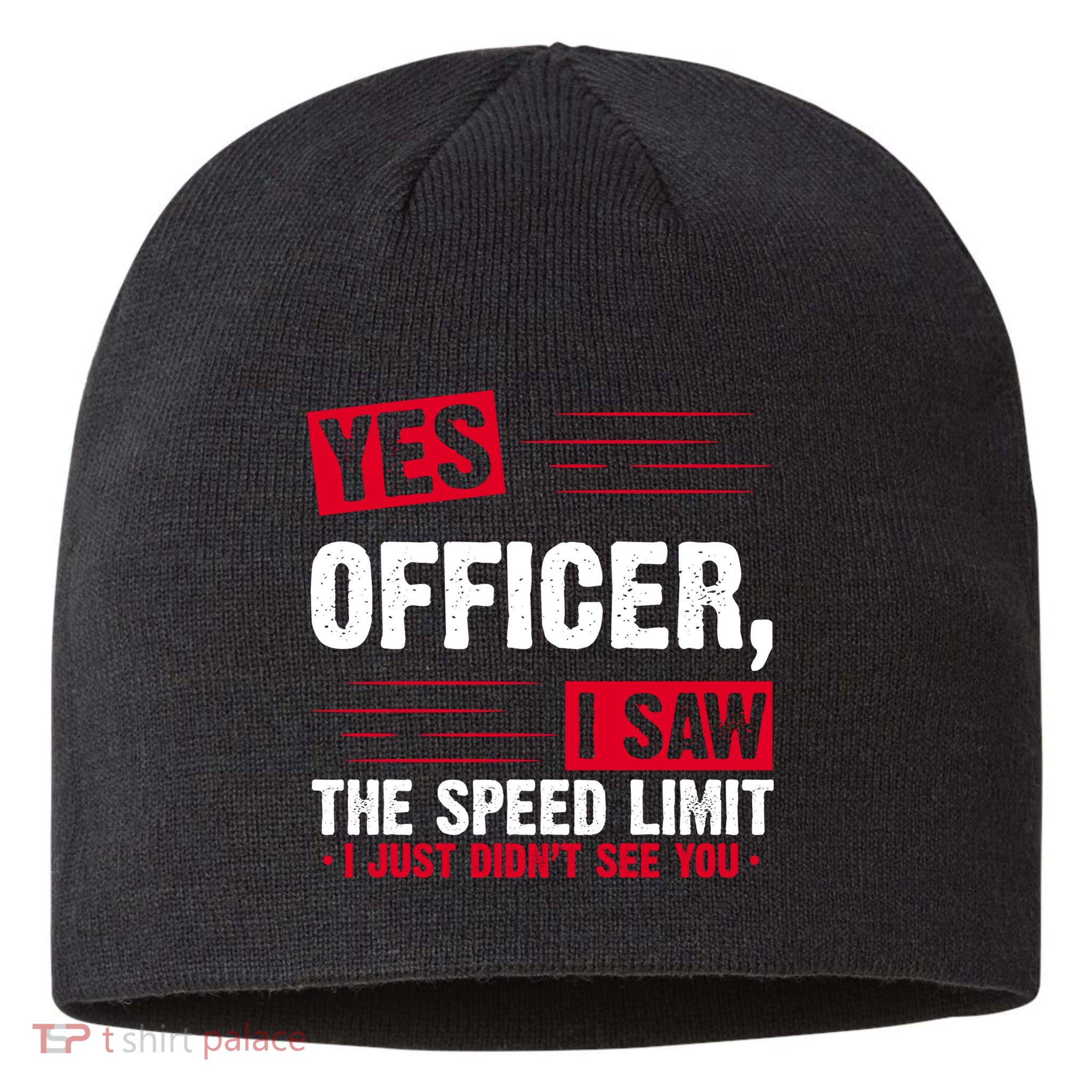 Yes Officer I Saw The Speed Limit I Just Didn't See You Sustainable Beanie