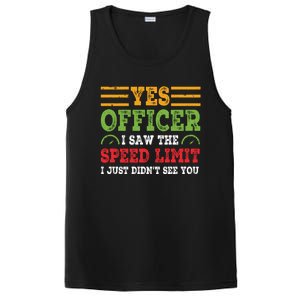 Yes Officer I Saw The Speed Limit For Car Enthusiasts Great Gift PosiCharge Competitor Tank