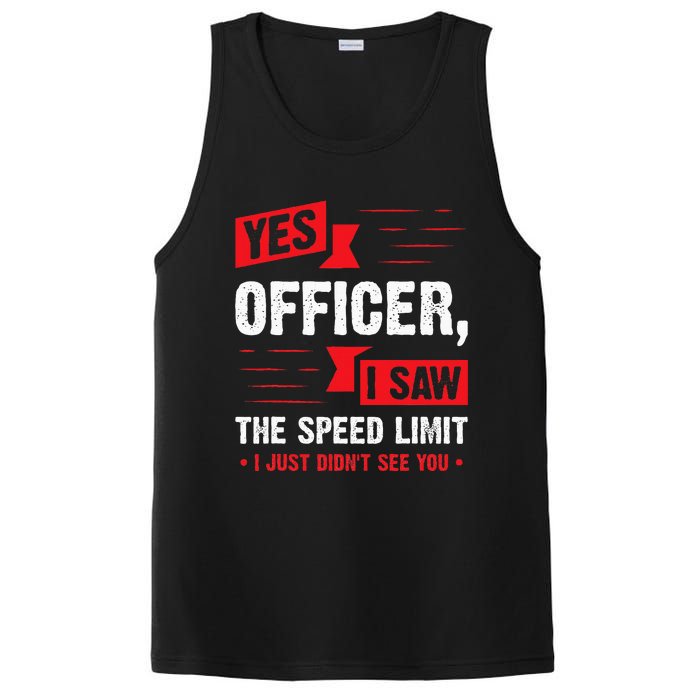 Yes Officer I Saw The Speed Limit Car Enthusiast PosiCharge Competitor Tank