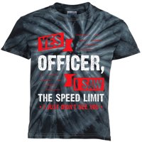 Yes Officer I Saw The Speed Limit Car Enthusiast Kids Tie-Dye T-Shirt