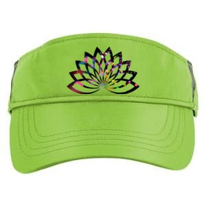 Yoga Outfit Lotus Flower Colorful Lights Meditation New Age Gift Adult Drive Performance Visor