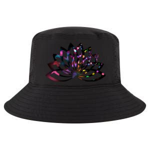 Yoga Outfit Lotus Flower Colorful Lights Meditation New Age Gift Cool Comfort Performance Bucket Hat