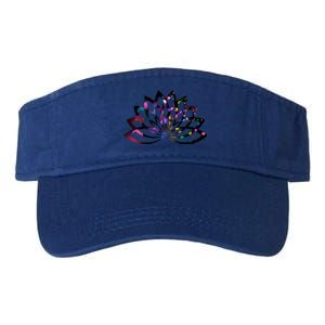 Yoga Outfit Lotus Flower Colorful Lights Meditation New Age Gift Valucap Bio-Washed Visor