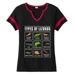 Ypes Of Lizards Lizard Reptiles Ladies Halftime Notch Neck Tee