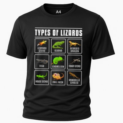 Ypes Of Lizards Lizard Reptiles Cooling Performance Crew T-Shirt