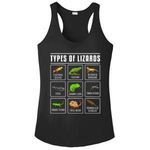 Ypes Of Lizards Lizard Reptiles Ladies PosiCharge Competitor Racerback Tank