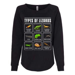 Ypes Of Lizards Lizard Reptiles Womens California Wash Sweatshirt