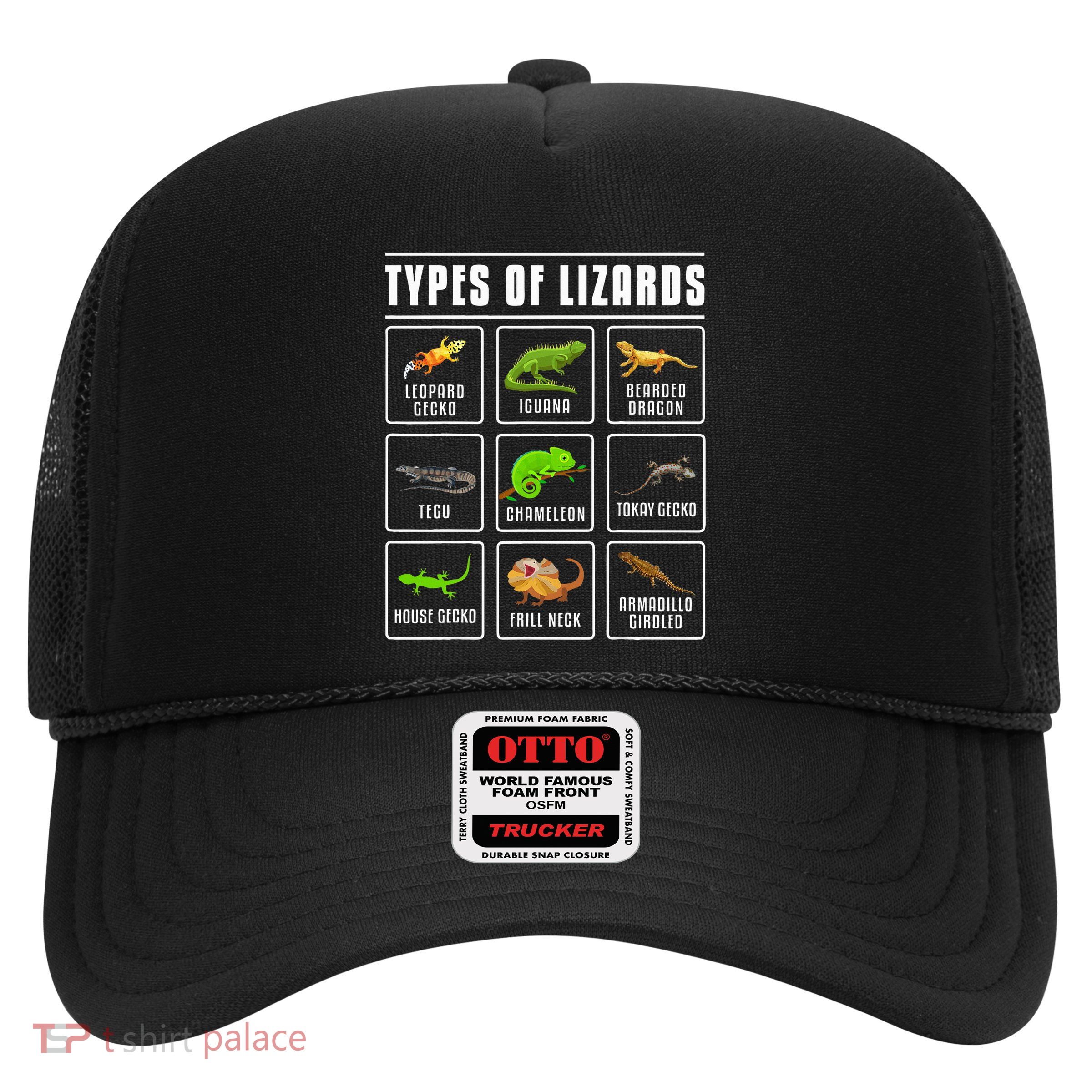 Ypes Of Lizards Lizard Reptiles Trucker Hat