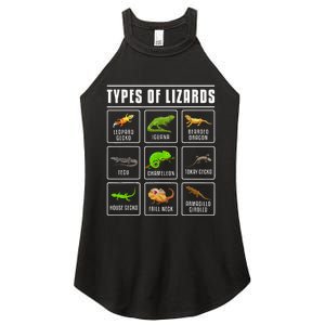 Ypes Of Lizards Lizard Reptiles Women's Perfect Tri Rocker Tank