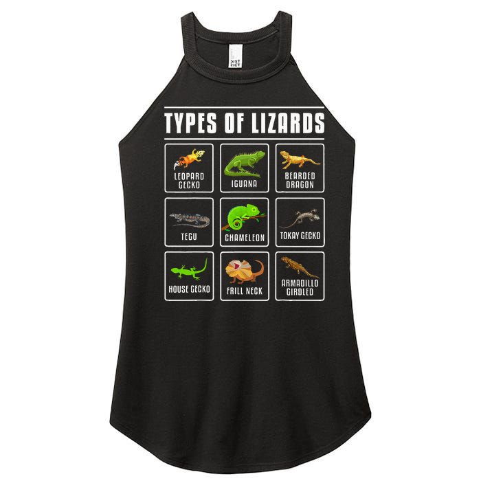 Ypes Of Lizards Lizard Reptiles Women's Perfect Tri Rocker Tank