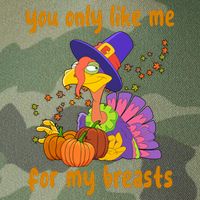 You Only Like Me For My Breasts Funny Thanksgiving Turkey Legacy Tie Dye Trucker Hat