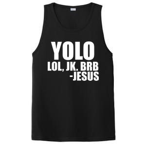 Yolo LOL, JK. BRB Jesus PosiCharge Competitor Tank