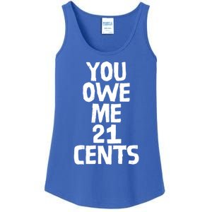 You Owe Me 21 Cents Female Wag Gap Equal Pay Feminist Gift Ladies Essential Tank