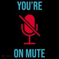 You're On Mute Funny Meme Stripe Pom Pom Beanie