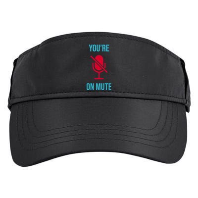 You're On Mute Funny Meme Adult Drive Performance Visor