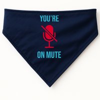 You're On Mute Funny Meme USA-Made Doggie Bandana