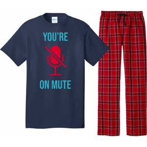 You're On Mute Funny Meme Pajama Set