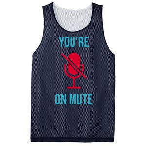 You're On Mute Funny Meme Mesh Reversible Basketball Jersey Tank