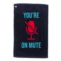 You're On Mute Funny Meme Golf Towel