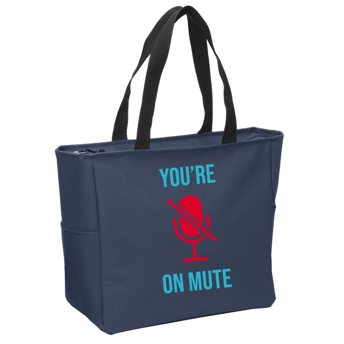 You're On Mute Funny Meme Zip Tote Bag