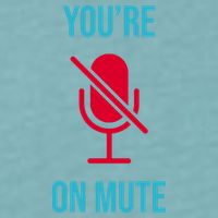 You're On Mute Funny Meme Sueded Cloud Jersey T-Shirt