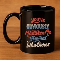You’Ve Obviously Mistaken Me For Someone Who Cares 11oz C Handle Ceramic Mug