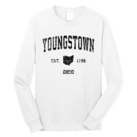 Youngstown Ohio Oh Vintage Sports Design Long Sleeve Shirt