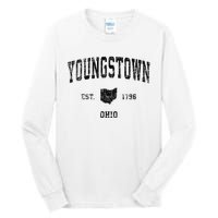 Youngstown Ohio Oh Vintage Sports Design Tall Long Sleeve T-Shirt