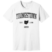 Youngstown Ohio Oh Vintage Sports Design Premium T-Shirt