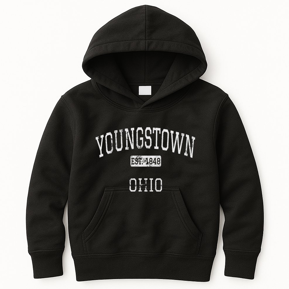 Youngstown Ohio Oh Vintage Kids Hoodie