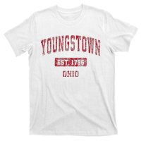 Youngstown Ohio Oh Vintage Sports Design Red Design T-Shirt