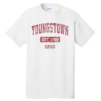 Youngstown Ohio Oh Vintage Sports Design Red Design Tall T-Shirt