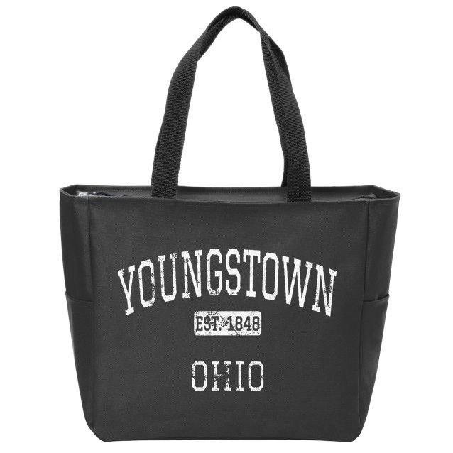 Youngstown Ohio OH Vintage Zip Tote Bag